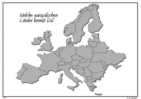 europakarte leer